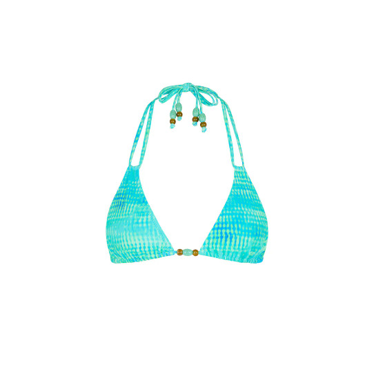 Kulani Kinis Women's Summer Seas Halter Bralette Bikini Top