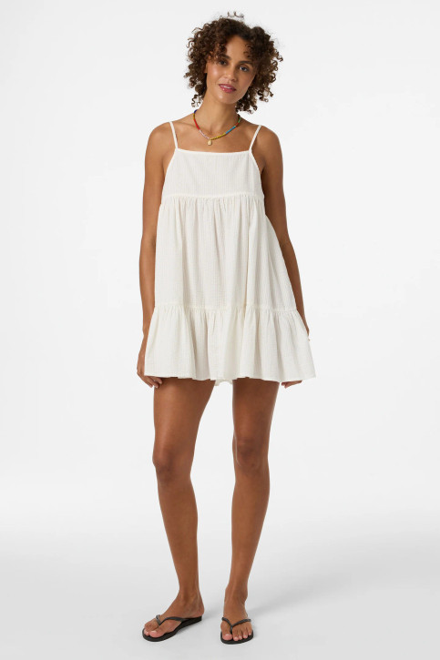O'Neill Women's O'Riginals Rilee Cover-Up Dress in white back view