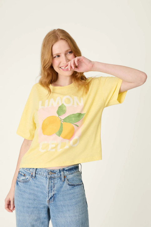 PJ Salvage Women's La Dolce Spritz Limoncello T-Shirt back view