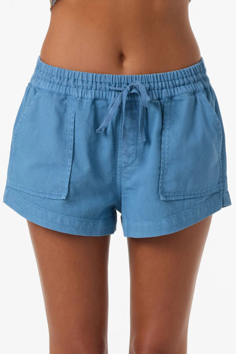 O'Neill Women's Sevie 2 Lounge Shorts in Captain's Blue close-up
