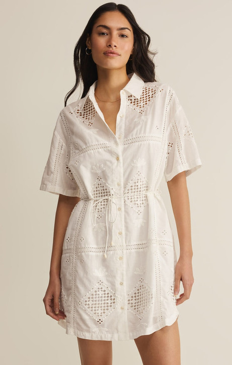 Z Supply Annabelle Eyelet Dress back view