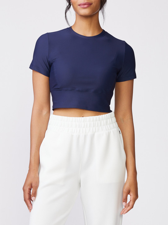 Thrive Societe Women's Short Sleeve Cut Out Tee