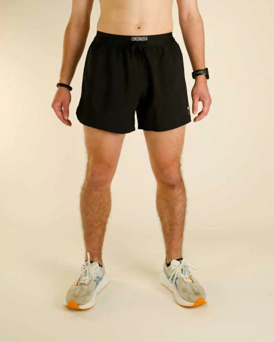 Chicknlegs Men's Black 5" Running Shorts