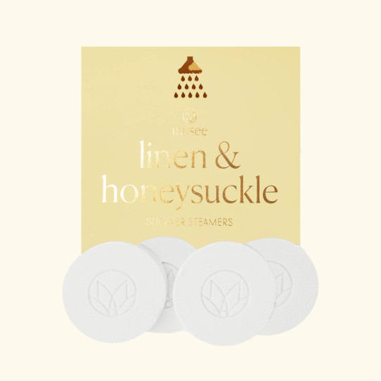 Musee Linen & Honeysuckle Shower Steamers front view