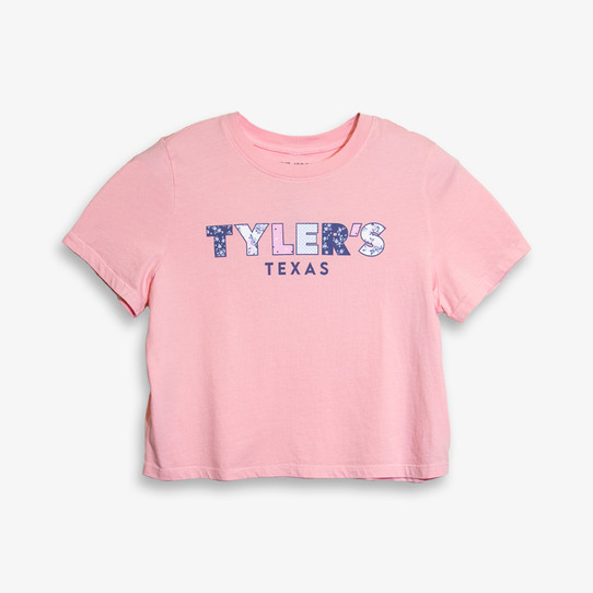 TYLER'S Women's Spirit Patchwork Crop Tee