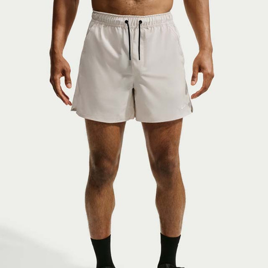 Nike Men's Unlimited Dri-FIT Shorts Lt Orewood Brown/Black front detail