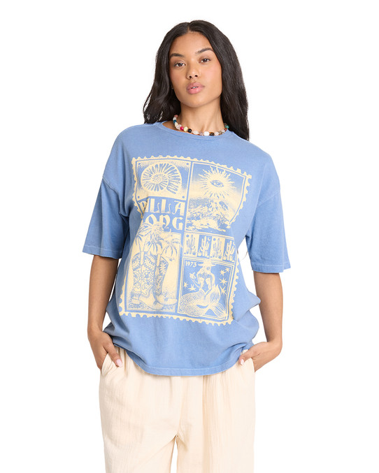 Billabong Across Skies Tee Blue Horizon front