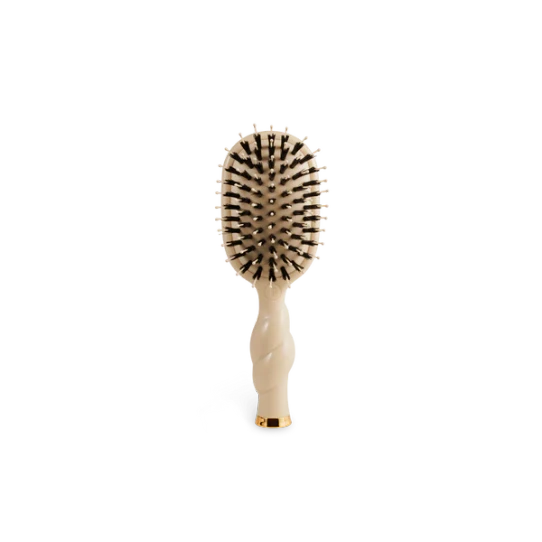 Teleties Mini Boar Bristle Hair Brush in Tan full product