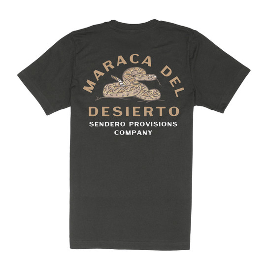 Sendero Provisions Co. Rattlesnake Tee Charcoal back