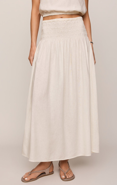 Z Supply Women's Brooke Skirt white front view