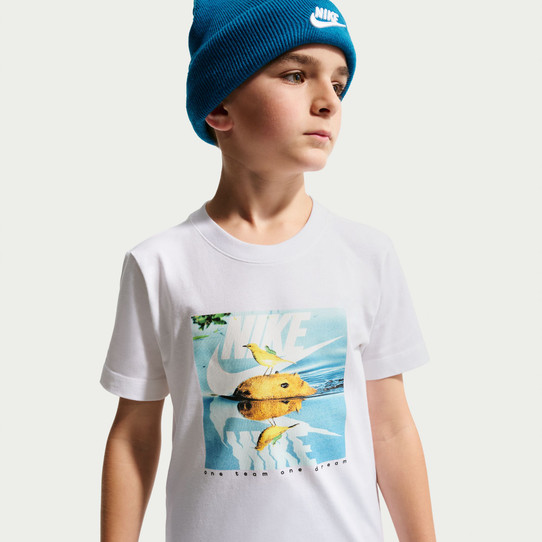 Nike Kids' Sportswear Mammal Tee White front