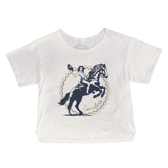 Sendero Provisions Co. Women's Palomino Basic Tee Vintage White front