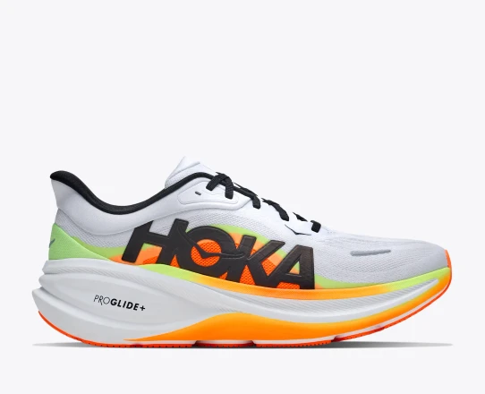 Hoka Clifton Pro Running Shoes Cosmic Grey Black side view