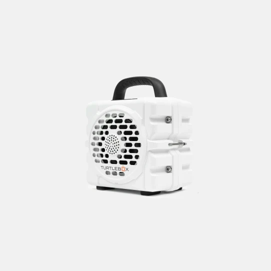 Turtlebox Cub Speaker White angle view
