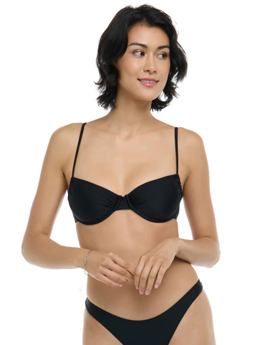 Body Glove Women's Smoothies Alice Bikini Top in Black front