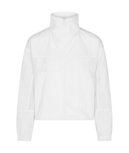 Vuori Women's Court Full Zip Jacket ZIP WHITE front view