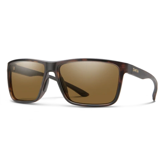 Smith Optics Riptide Polarized Sunglasses Matte Tortoise/Brown side view