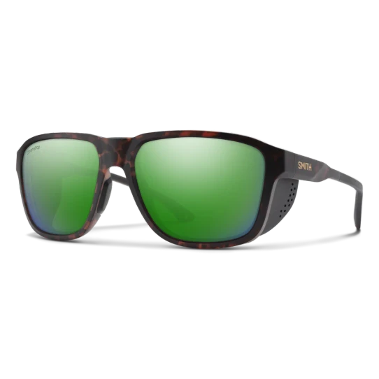 Smith Optics Embark Polarized Sunglasses Matte Tortoise/Green Mirror back view