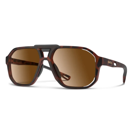 Smith Optics Truss Sunglasses Matte Tortoise Photochromic Brown full view