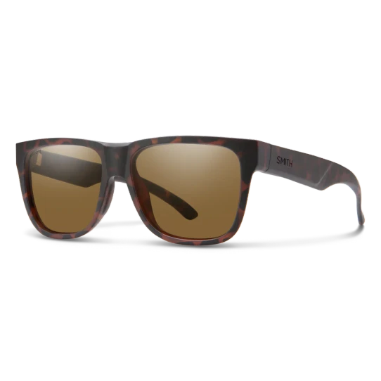 Smith Lowdown 2 Core Polarized Sunglasses in Matte Tortoise back view