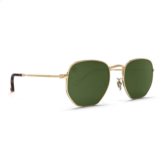 Blenders Hexagram Sunglasses in Whiskey Shiner full frame view