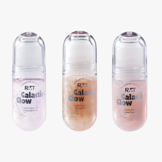 Galactic Glow Liquid Roller Highlighter swatch detail