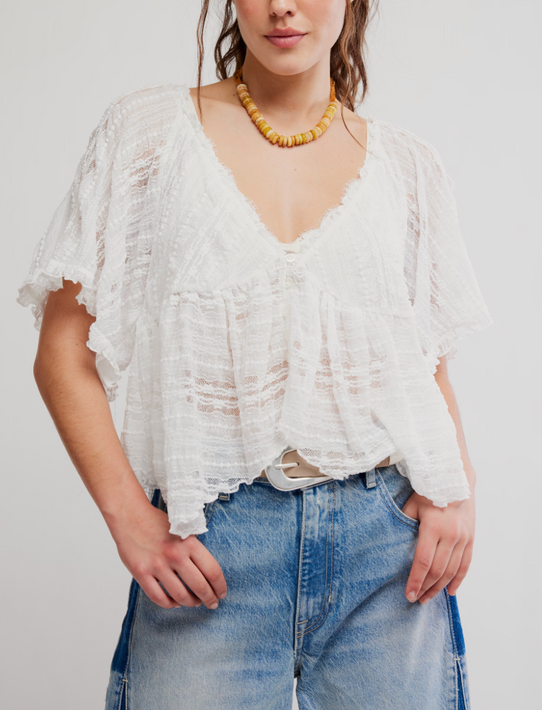 Free People Women's In Your Dreams Lace Top