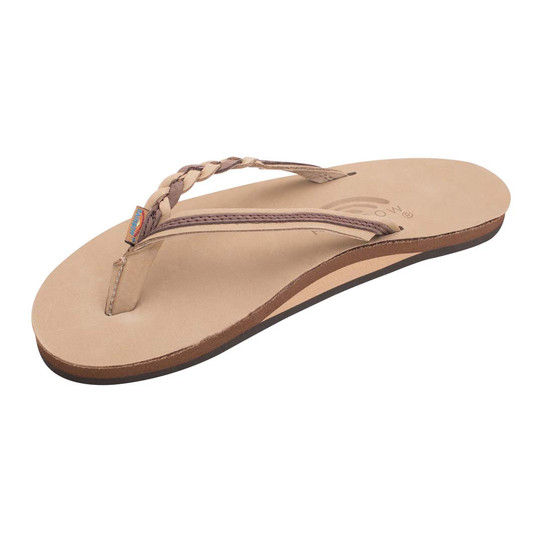 Rainbow Women's Flirty Braidy Single Layer Sandals Sierra Brown Side