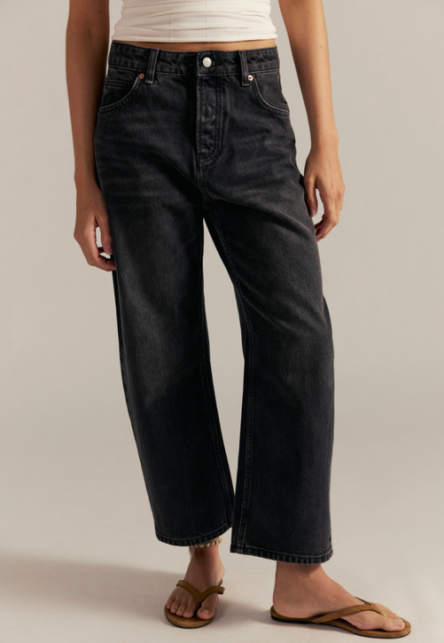 Free People Deep Trance Dropped Boyfriend Jeans Screenshot full length