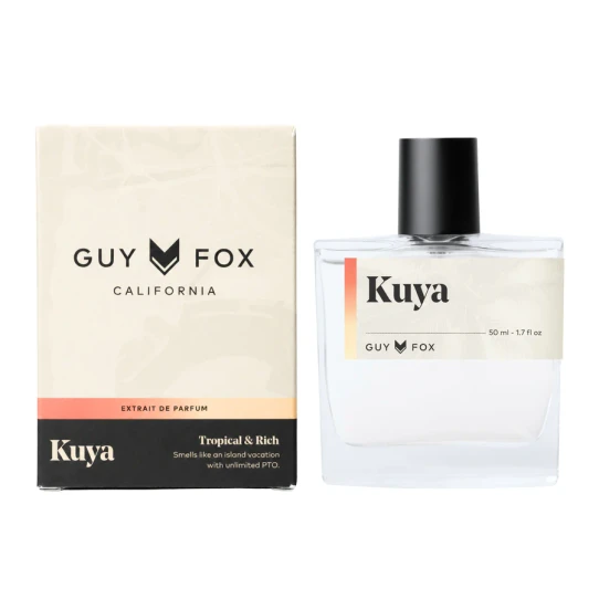 Guy Fox Kuya Cologne bottle back view