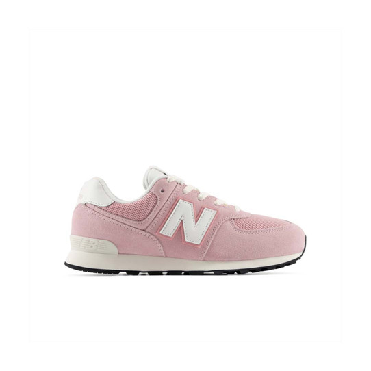 New Balance Big Kids' 574 Shoes PINK CHALK SEA SALT side view