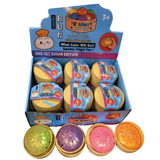 Glitter Mystery Dumpling Squishy Squeeze Toy Glitter Dumpling