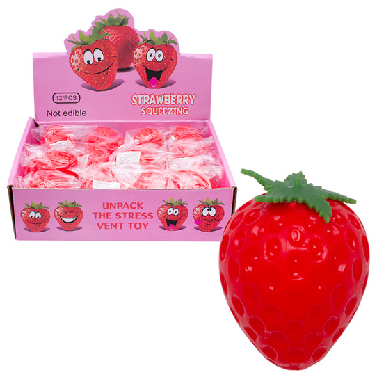 Strawberry Squishy Squeeze Toy front view