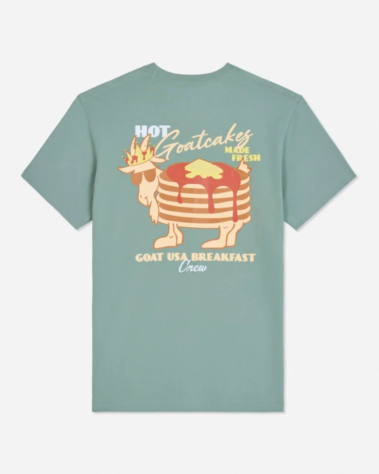 Goat USA Boys' GOATcakes Tee stepped sage back