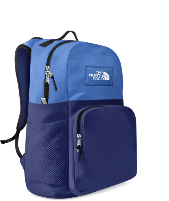 The North Face Youth Chuckwalla Daypack in Active Blue/Bold Blue/TNF Black front view
