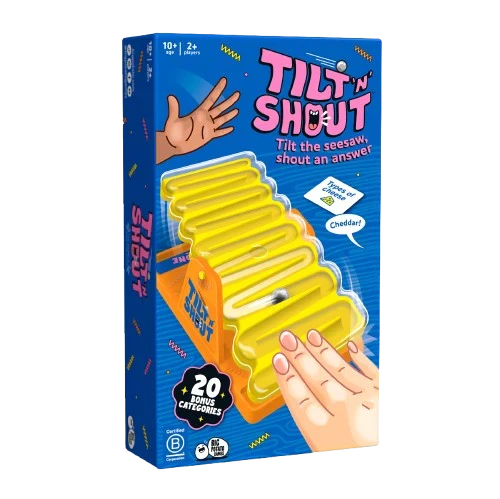 Big Potato Games Tilt N Shout Party Game box packaging