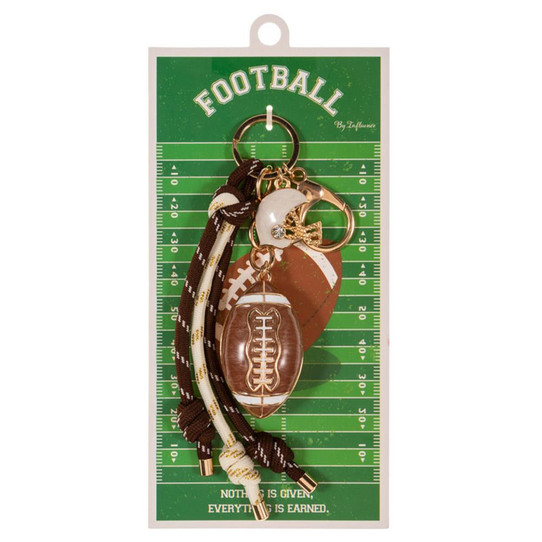 TYLER'S Football Bag Charm Keychain Football Bag Charm Keychain front view