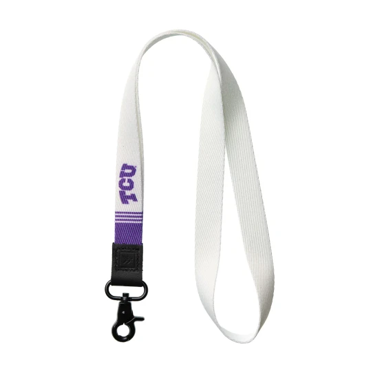Thread Wallets TCU Neck Lanyard in TCU White front view