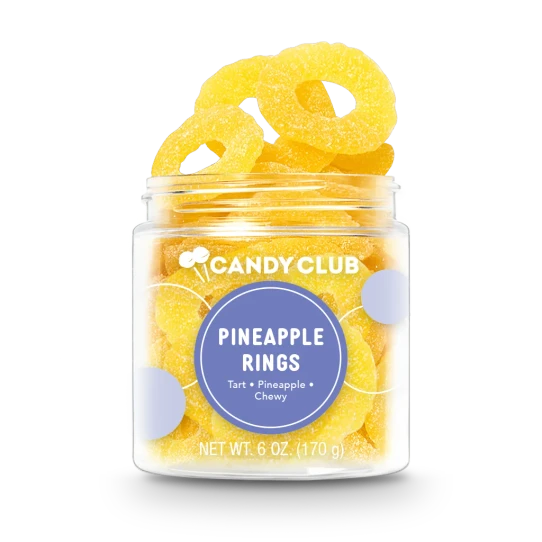 Candy Club Pineapple Ring Gummies package