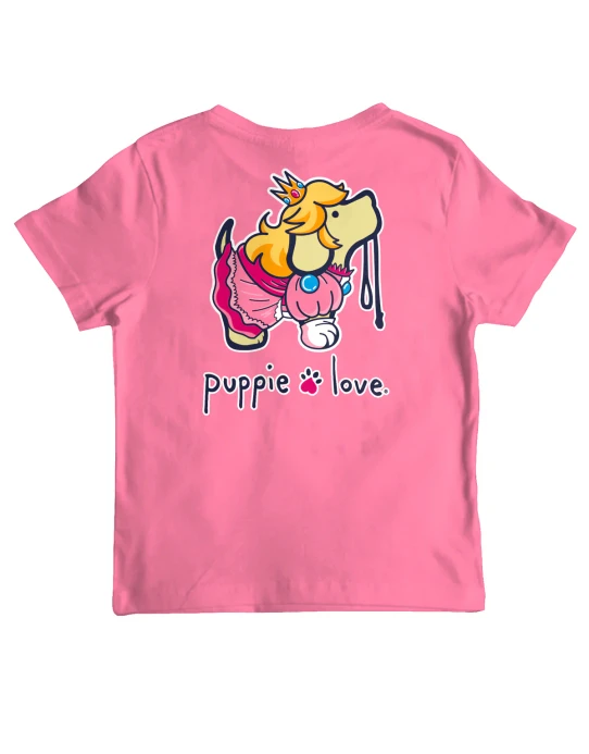Puppie Love Girls' Princess Pup Tee Azalea detail view