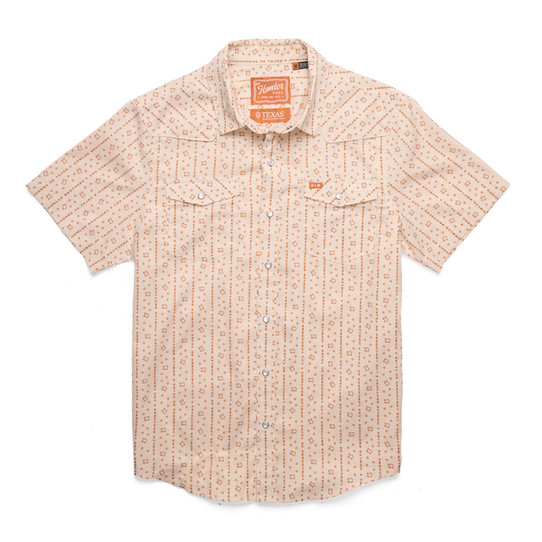 Howler Brothers Men's Texas Longhorns H Bar B Snapshirt HBAR LOS LONGHORNS flat front