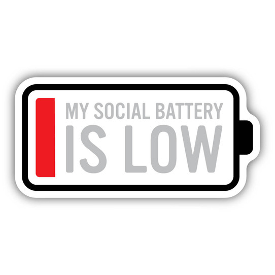 Stickers NW Social Battery Sticker design
