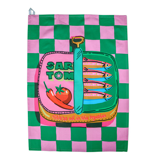 Hijinx Sardines Tea Towel
