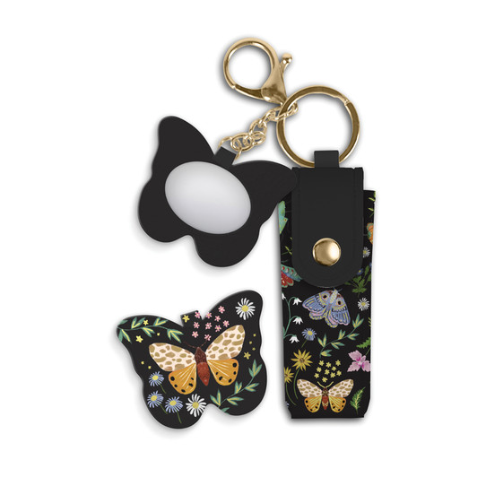 Studio Oh! Midnight Garden Lip Balm Holder Key Chain