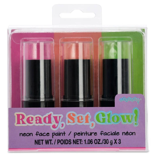 Iscream Ready, Set, Glow Neon Face Paint Set detail