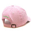 Pink Seersucker Texas Cap