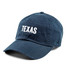 TYLER'S Texas Embroidered Cap Navy front view