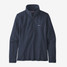 Patagonia Women's Micro D Fleece 1/4-Zip Fleece Pullover in navy
