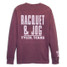 Racquet & Jog Berry Long Sleeve Comfort Color Pocket Tee