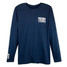 TYLER'S Navy/White Long Sleeve Cuffless Tee front view